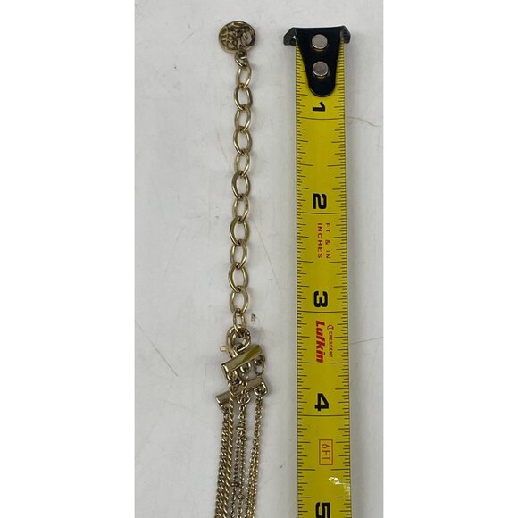 Lilly Pulitzer Gold-Tone Monstera Leaf Necklace Adjustable Bracelet Set READ - Picture 7 of 9